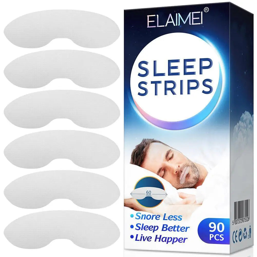 90Pcs Mouth Tape Sleep Strip for Anti-Snoring Mouth Breathing Tape to Improve Sleep Mouth Stickers for Snoring Lip Patch